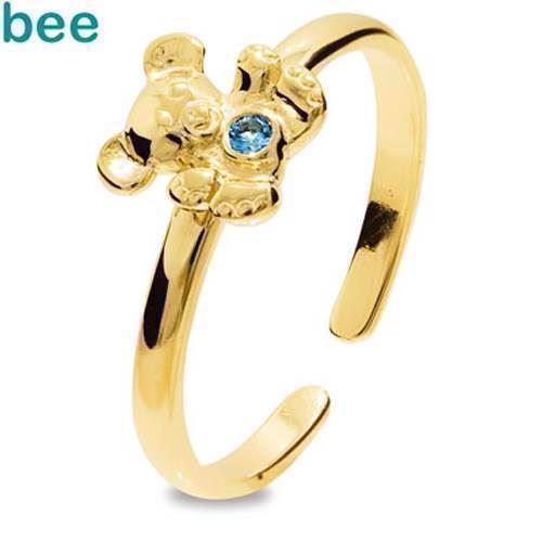 Image of 9 kt guld Girls First Gold Ring fingerring blank fra Bee Jewelry